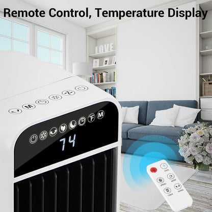 Evaporative Air Cooler With 4 Ice Packs and Remote