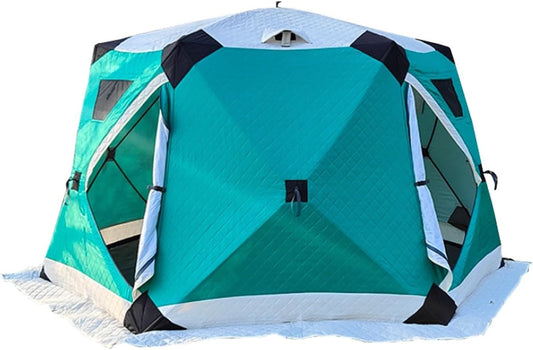 5-8 Person Hexagonal Warm and Thickened Ice Fishing Tent