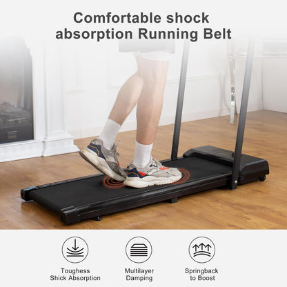 Under Desk Treadmill 2 in 1 Foldable Treadmills for Home