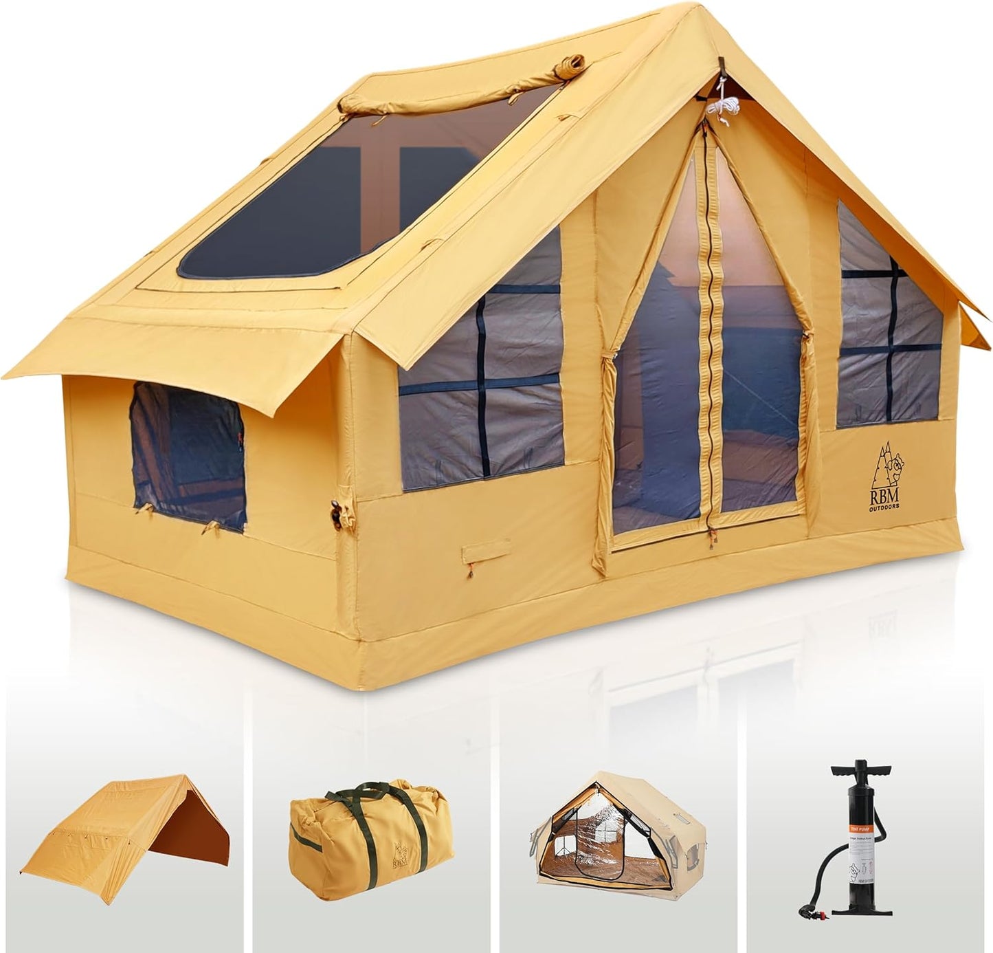 Inflatable Tents for Camping with Stove Jack