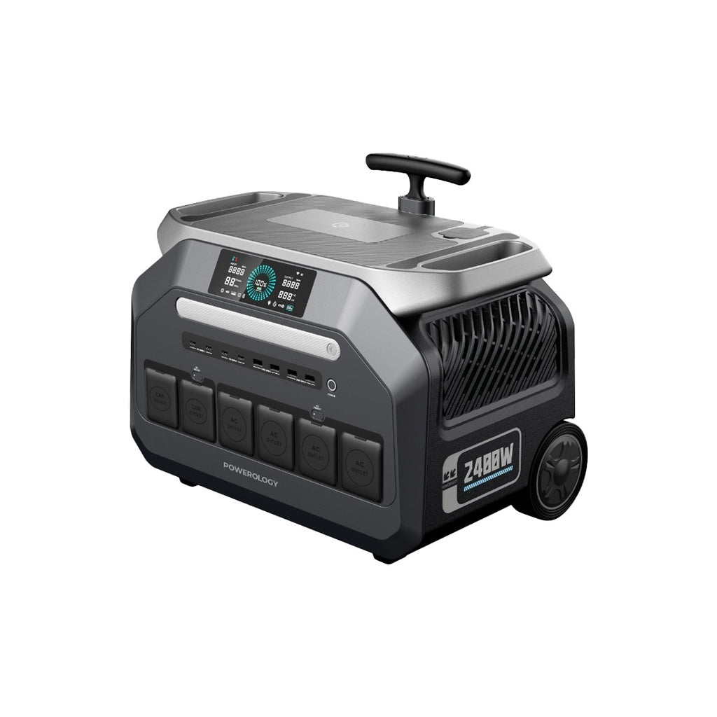 Solar Input Portable Generator - Black