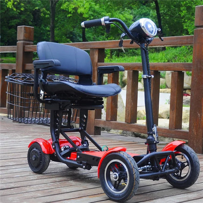 Red Foldable Mobility Scooter