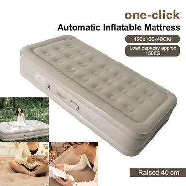 Outdoor Camping One-click Automatic Inflatable Mattress